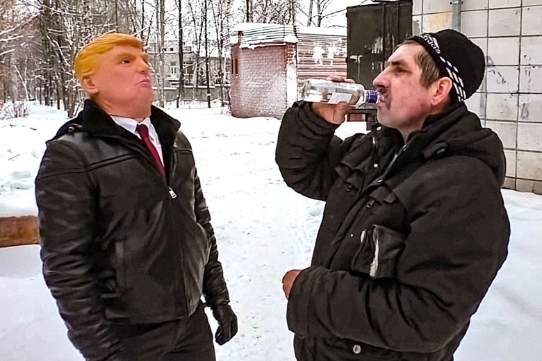A still from the movie Our New President.